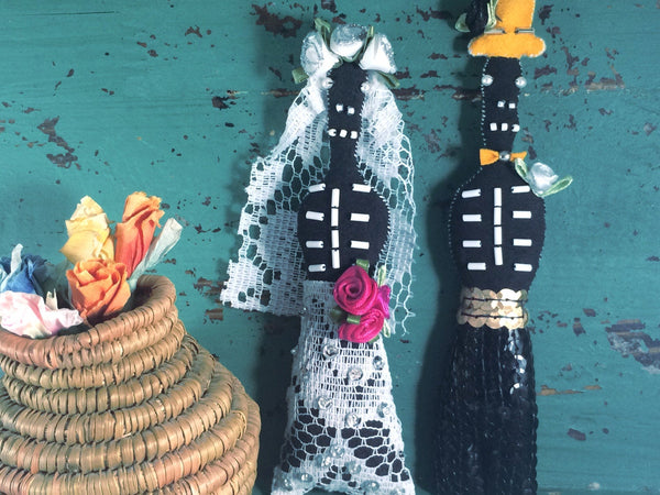 Wedding Bride Art Doll, Gift, Decoration, Gay Marriage, Marriage Equality, Mix-and-Match, Day of the Dead: Bride in Lace