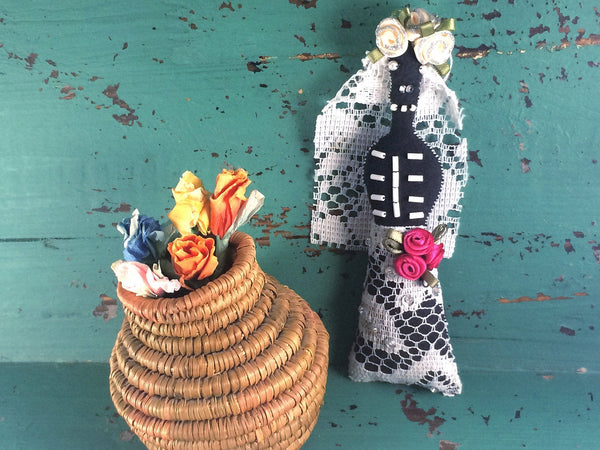 Wedding Bride Art Doll, Gift, Decoration, Gay Marriage, Marriage Equality, Mix-and-Match, Day of the Dead: Bride in Lace